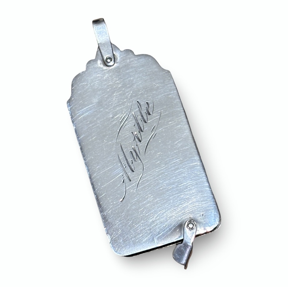 Sterling Silver Accessory with Unique Markings - Picture 5 of 5